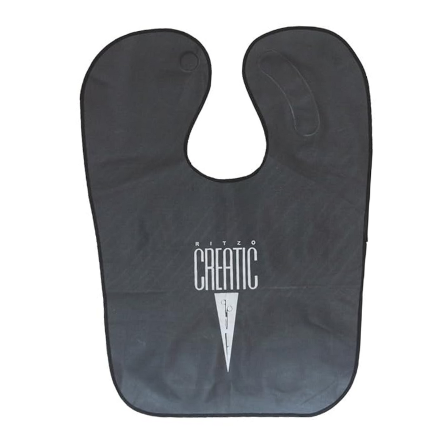 Ritzo Creatic Hairdressing Tools Magnet-ize Magnetic Black Cutting Colouring Tint Waterproof Nylon Collar Cape for Barbers Salon College and Professional Use