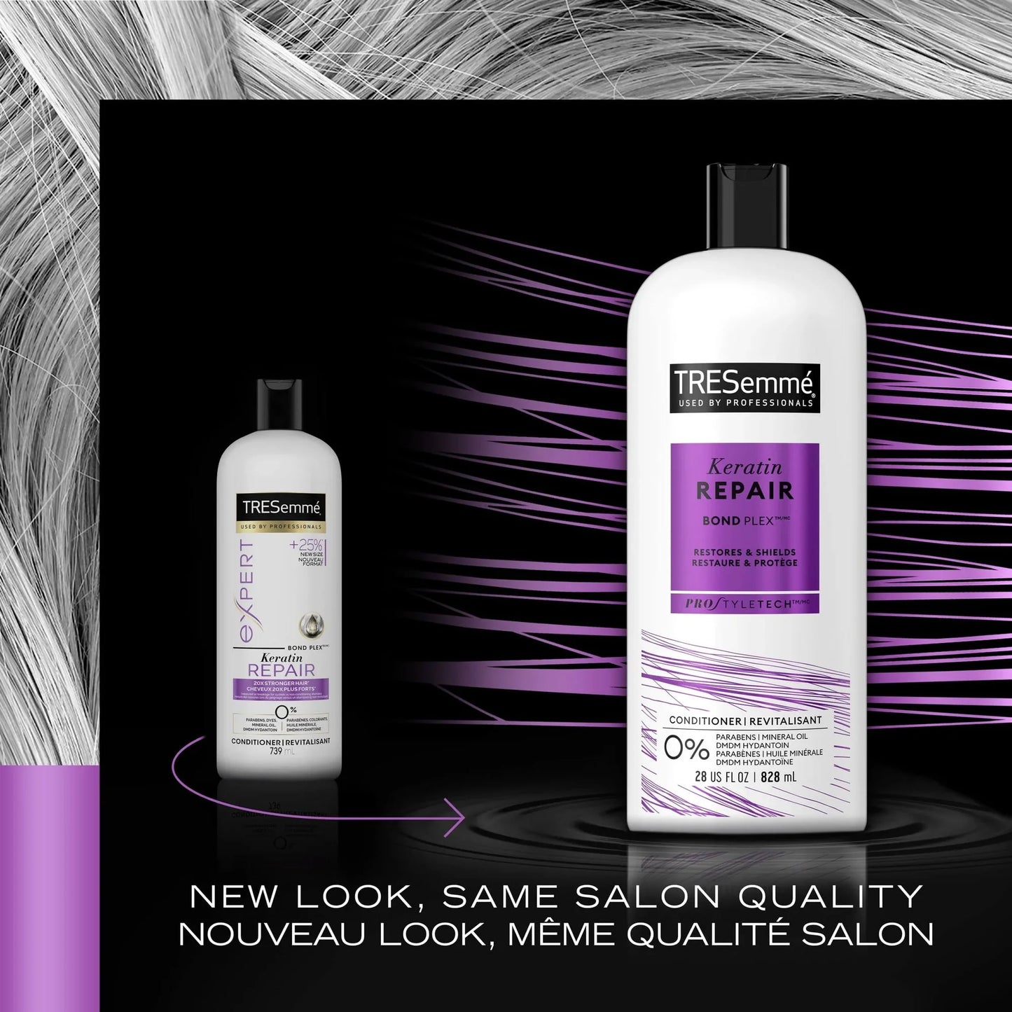 Tresemme Cruelty-free Keratin Repair Shampoo + Conditioner for Damaged Hair - 28 fl oz Each (Set of 2)