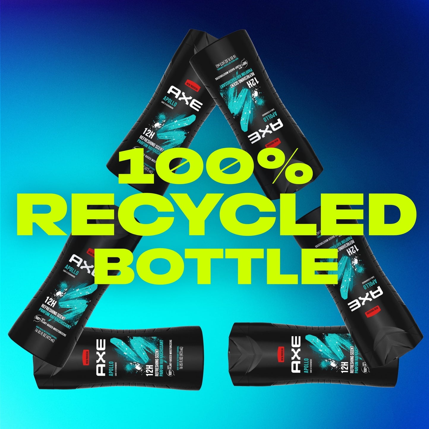 AXE Men's Body Wash Set, Apollo Sage & Cedarwood, Gel Type, 16 fl oz, Pack of 1