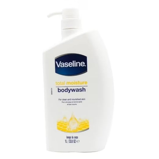 Vaseline Total Moisture Body Wash - 1L (33.8 oz) for Clean & Nourished Skin