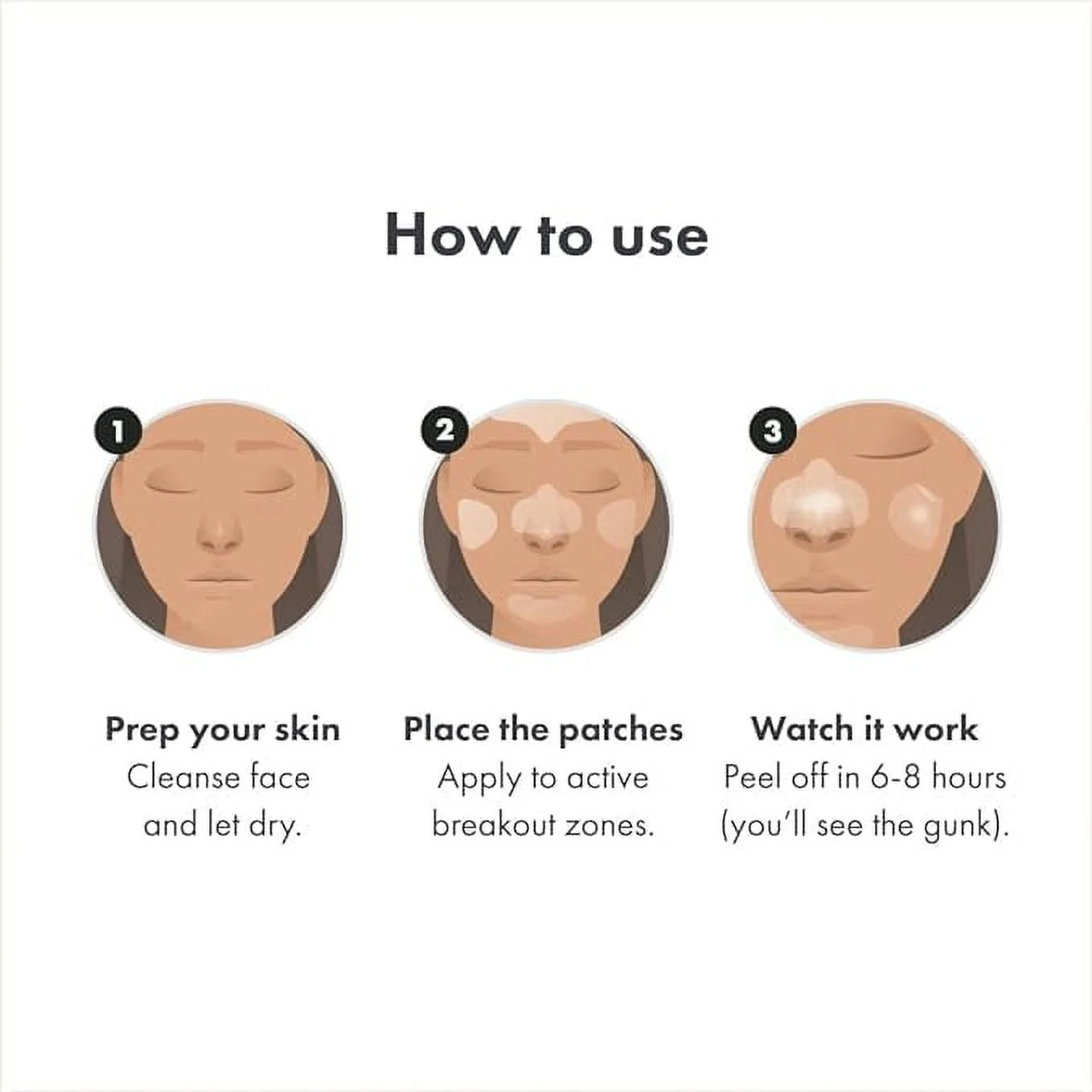 Mighty Patch, Face, Oily, Combination Skin, 5 Hydrocolloid Patches, Hero Cosmetics