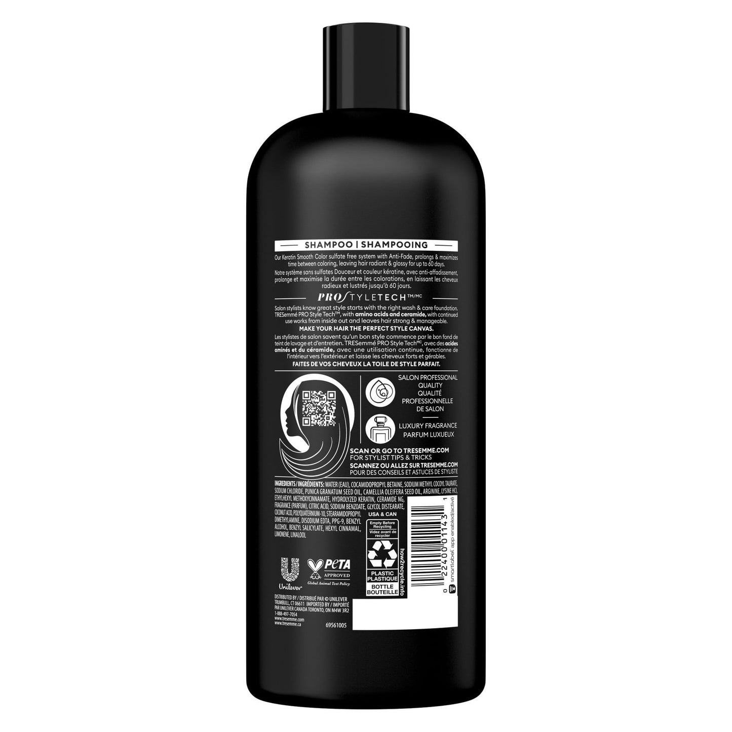 TRESemme Keratin Smooth Color Daily Shampoo, 28 fl oz Each (Set of 2)