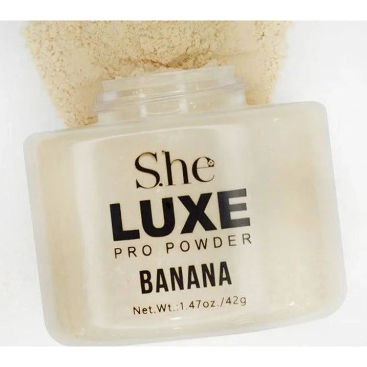 S.He Makeup Luxe Pro Powder - Banana, Pack of 2