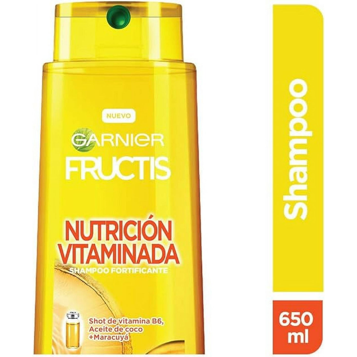 Garnier Fructis Nutrición Vitaminada Shampoo - Fortifying Hair Care (650ml)
