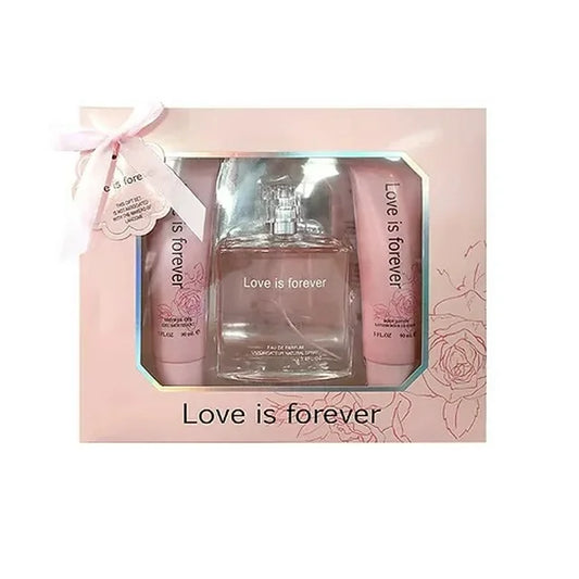 EBC Perfume Love Is Forever Perfume Set, Perfume, Shower Gel & Body Lotion