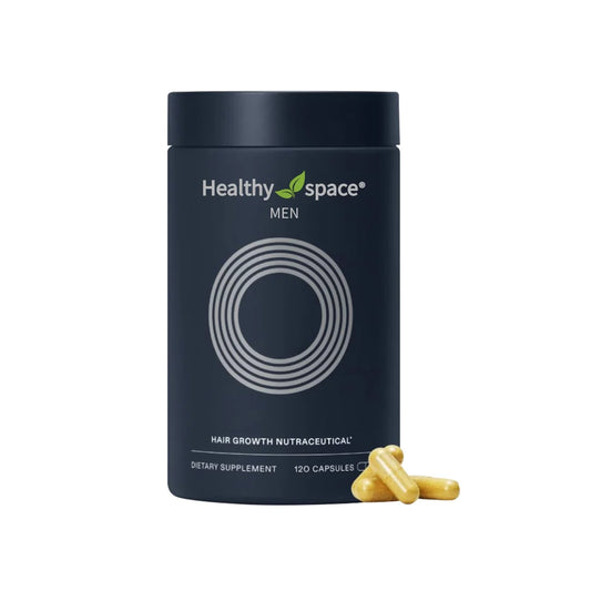 Healthy Space MEN Hair Growth Supplement - Supports Thicker, Stronger Hair | 120 Capsules