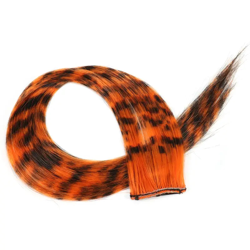 Rainbow Feather Hair Extension - 18-inch Colorful Clip-In Synthetic Hairpiece for Women, Girls, Cosplay Party, and Y2K Style - 1pc synthetic Hair Extension