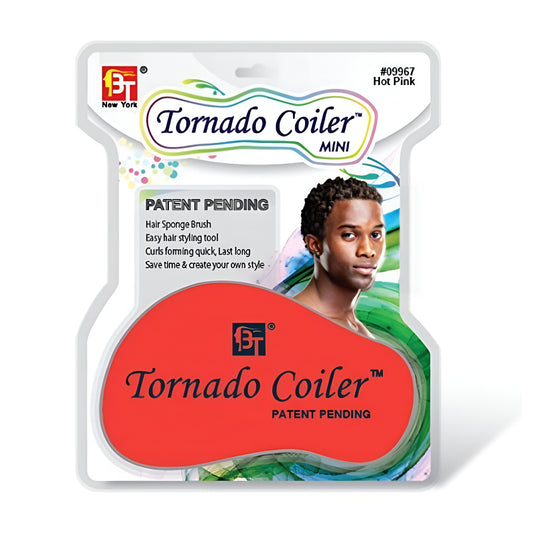 Tornado Coiler Hair Brush Sponge | Hot pink  | 6mm Holes