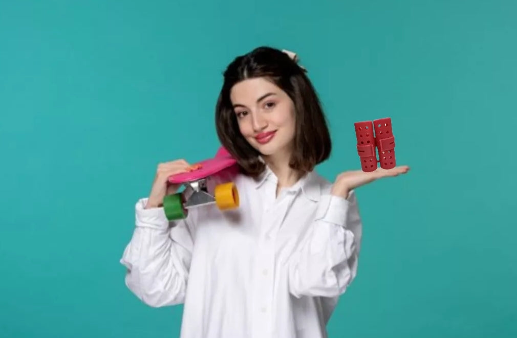 plastic hair rollers for hair curling and hair styling doing DIY at home