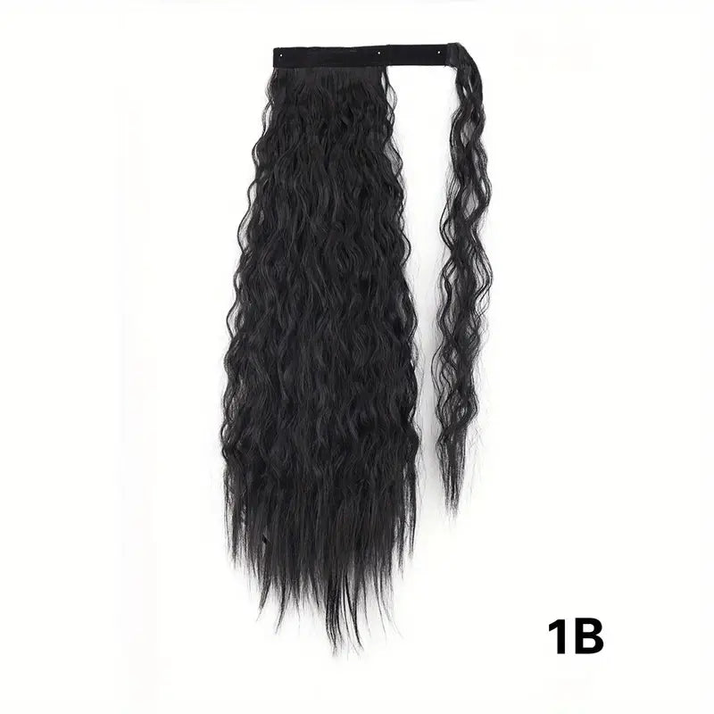 Velco Extensions Velcro Synthetic Wrap Around Curly Hair Extensions - 22