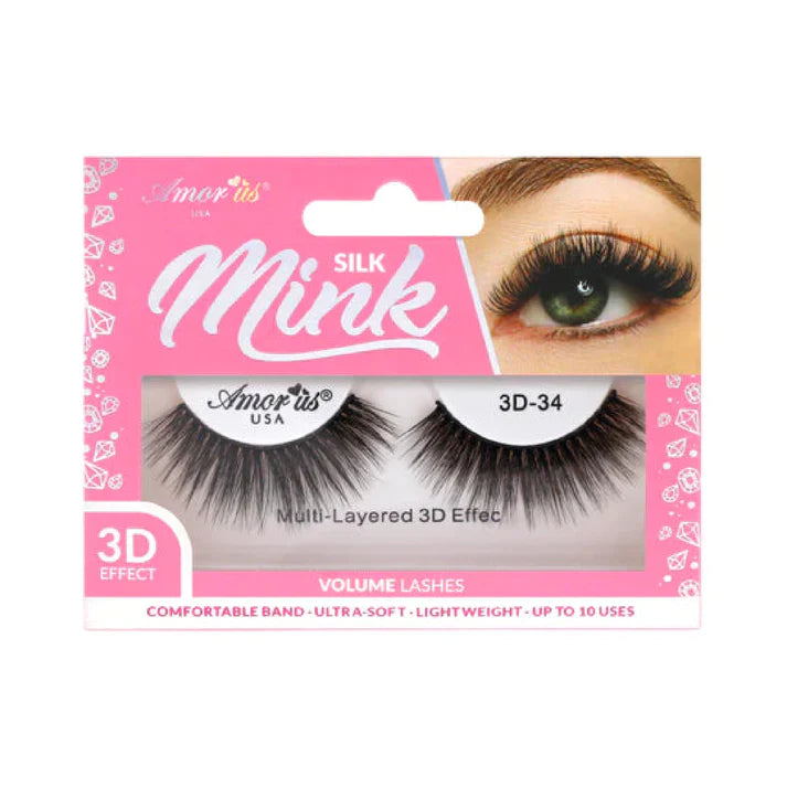 3D Silk Mink Lashes By AmorUS