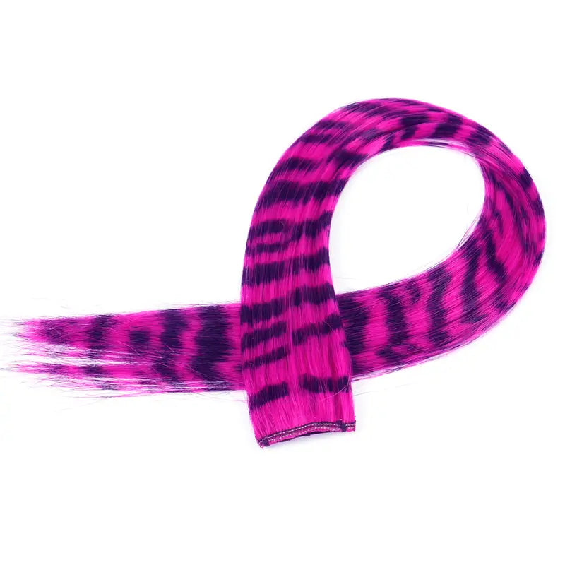 Rainbow Feather Hair Extension - 18-inch Colorful Clip-In Synthetic Hairpiece for Women, Girls, Cosplay Party, and Y2K Style - 1pc synthetic Hair Extension