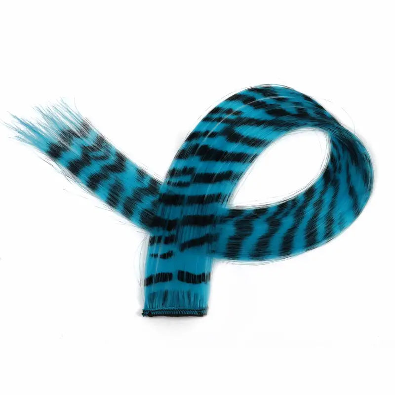 Rainbow Feather Hair Extension - 18-inch Colorful Clip-In Synthetic Hairpiece for Women, Girls, Cosplay Party, and Y2K Style - 1pc synthetic Hair Extension