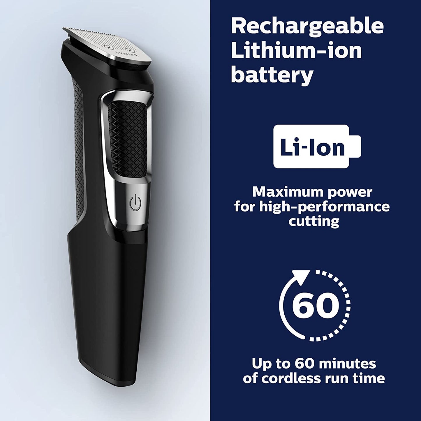 Philips Norelco Multi-groomer All-in-One Trimmer Series 3000, 13 Piece Men's Grooming Kit ll MG3750/60