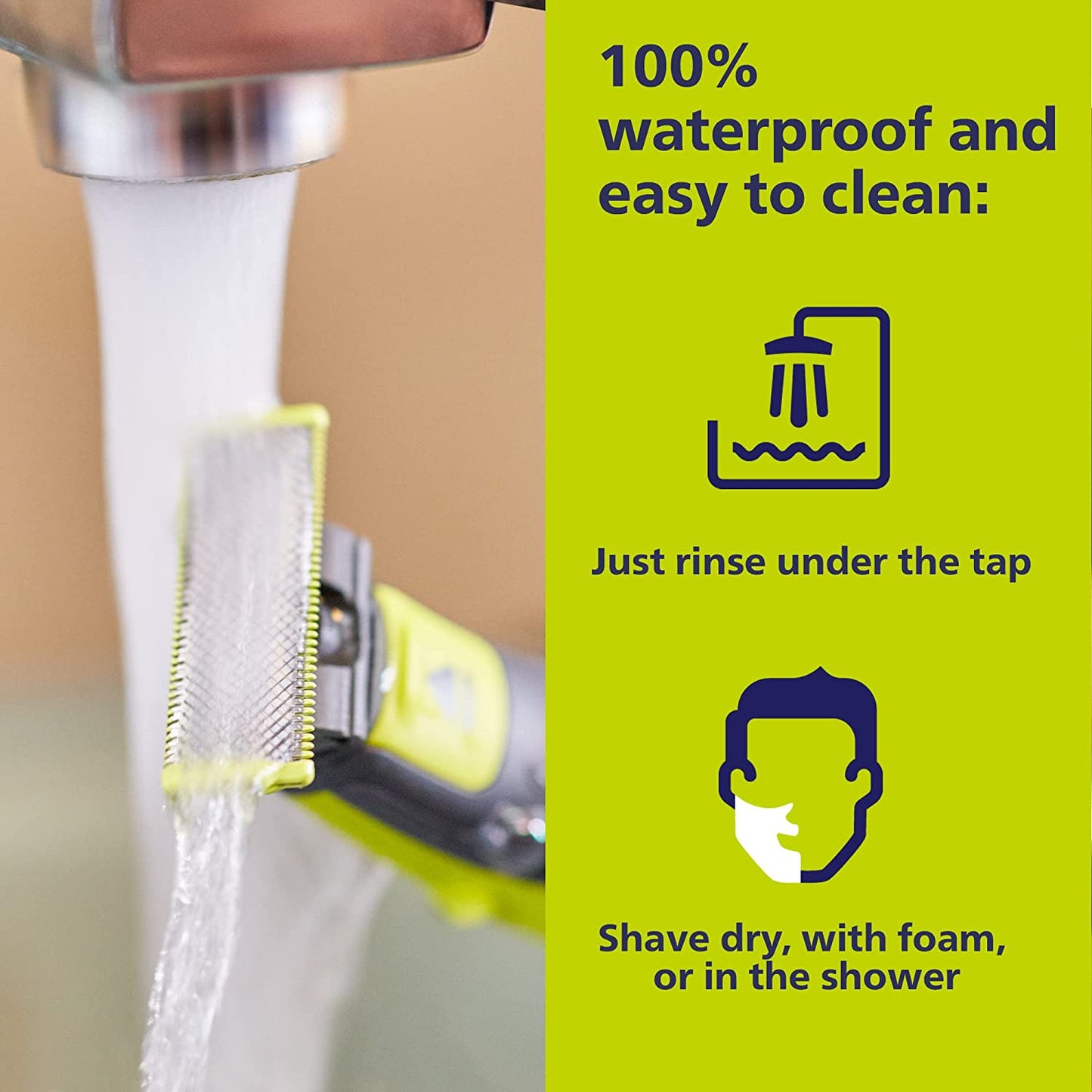 Philips Norelco OneBlade Hybrid Electric Trimmer and Shaver ll QP2520/70