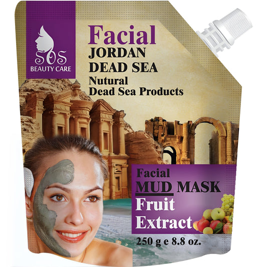Dead Sea Facial Natural Mud Mask | Fruit Extract | 8.8 oz.
