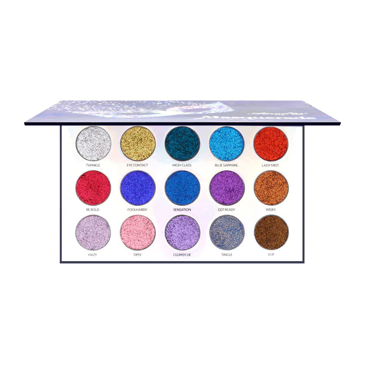 Masquerade - Body & Face Glitter Palette By Amor US USA | 15 Color Palette