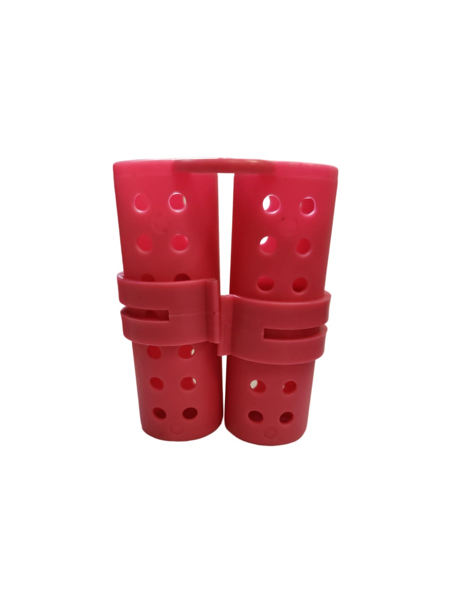 plastic hair rollers for hair curling and hair styling doing DIY at home
