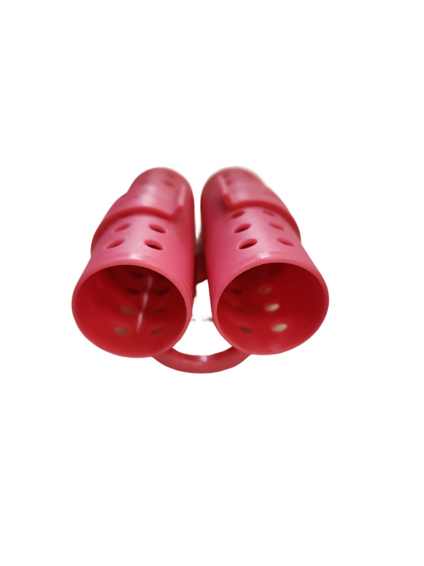 plastic hair rollers for hair curling and hair styling doing DIY at home