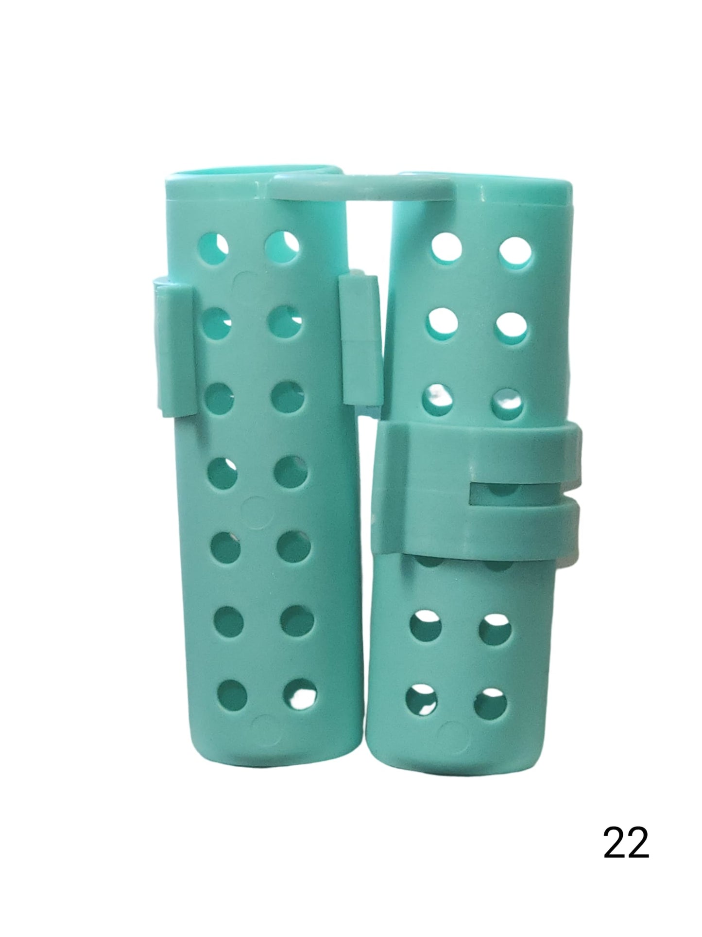 plastic hair rollers for hair curling and hair styling doing DIY at home