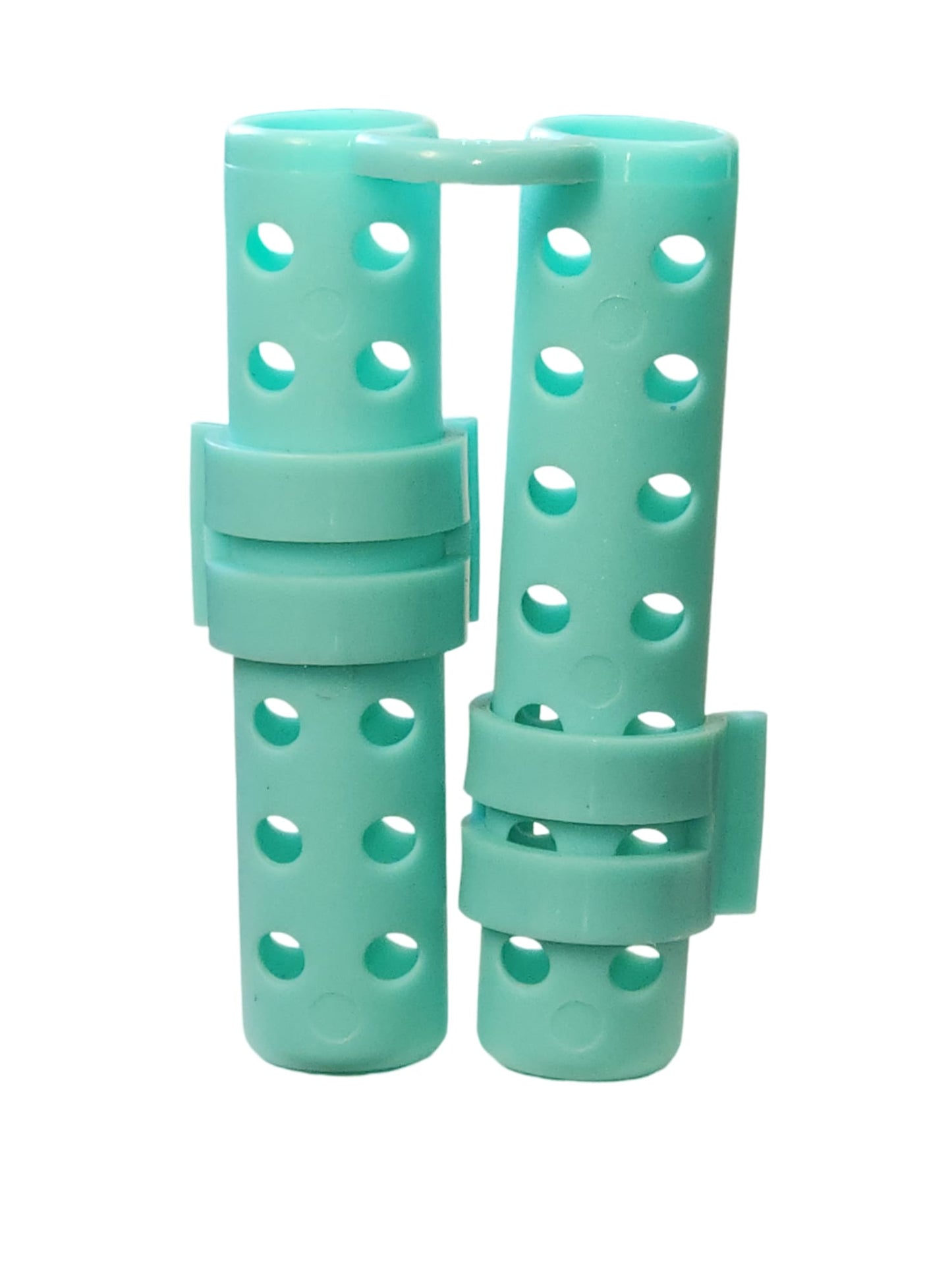 plastic hair rollers for hair curling and hair styling doing DIY at home