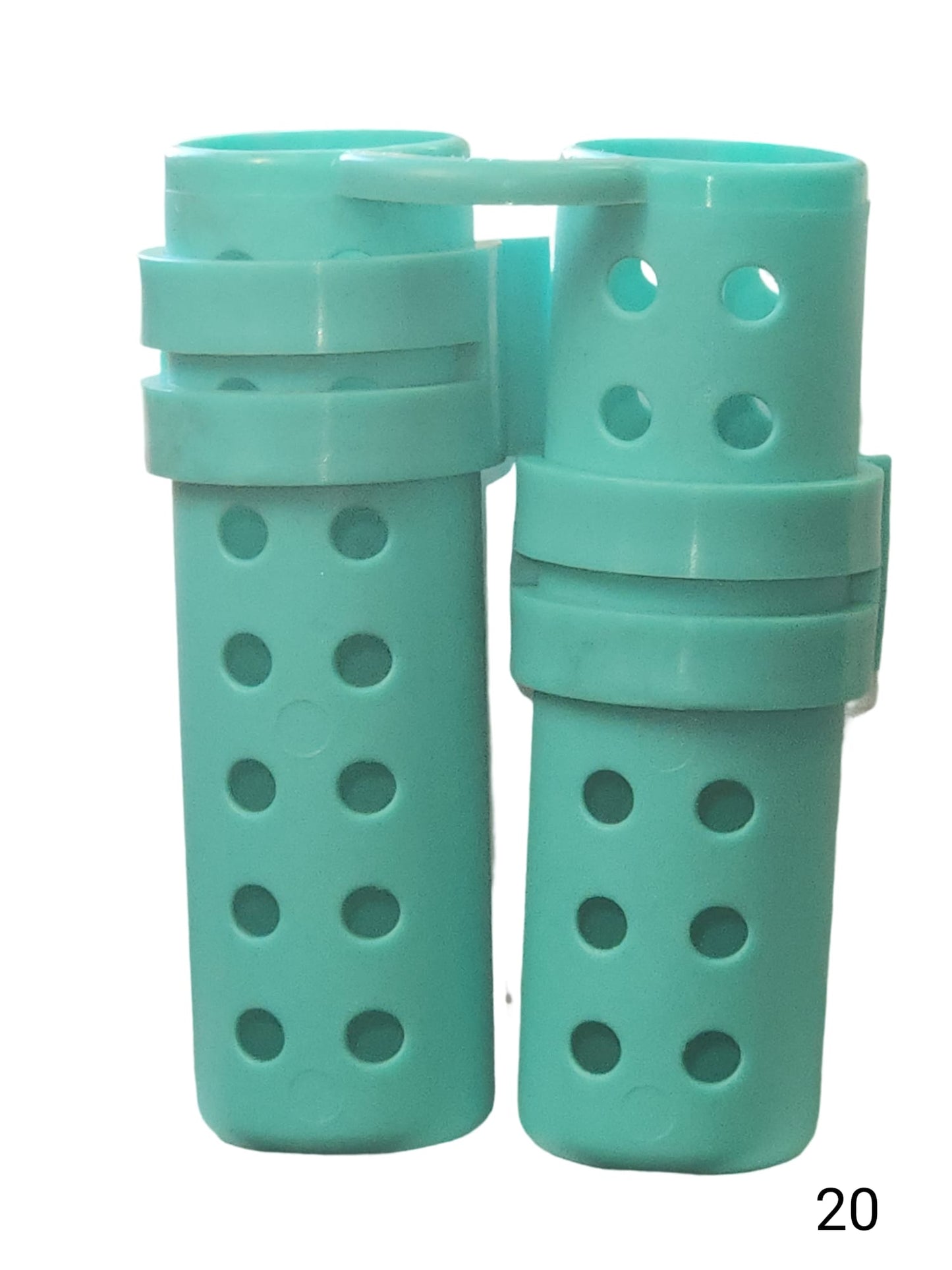 plastic hair rollers for hair curling and hair styling doing DIY at home