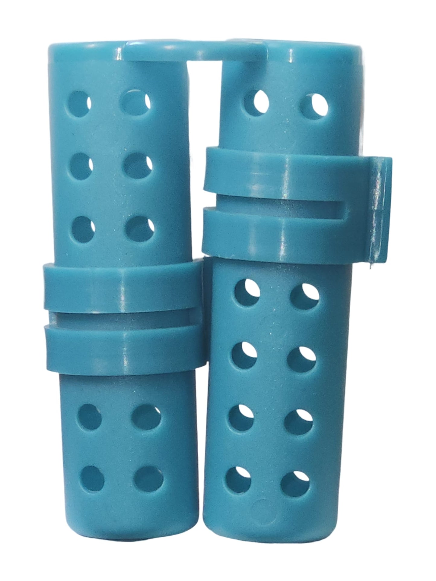 plastic hair rollers for hair curling and hair styling doing DIY at home