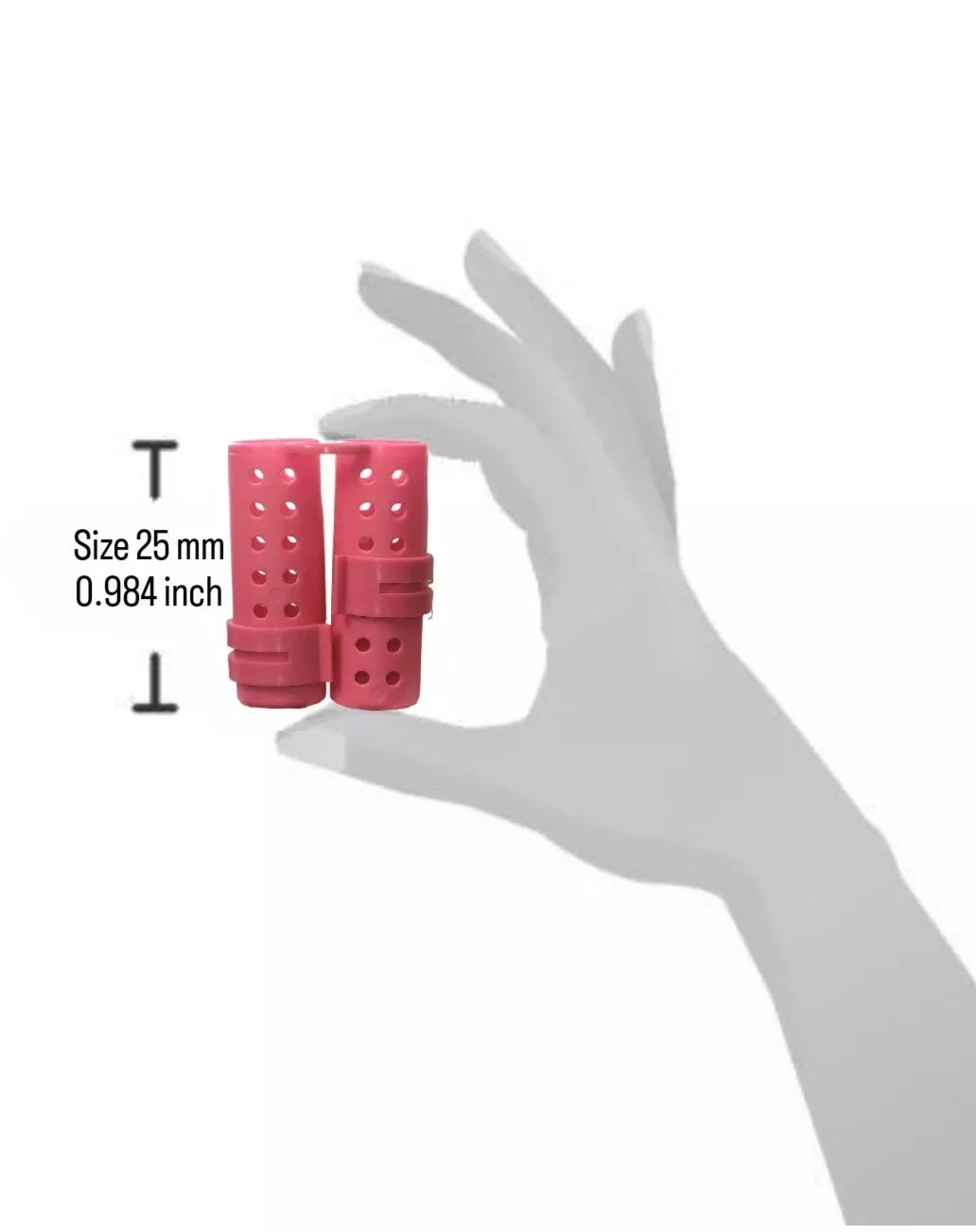 plastic hair rollers for hair curling and hair styling doing DIY at home