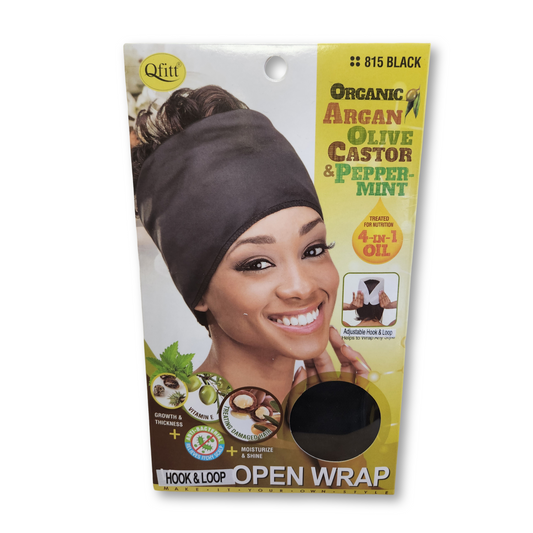 QFitt Adjustable Hook & Loop Open Wrap | Black