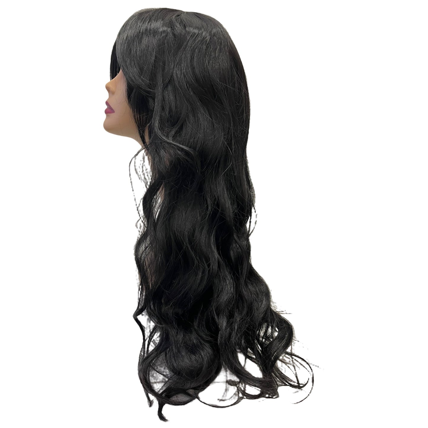 Long Synthetic Wig (#1) | A-004 | 28 inches | Durable | Breathable Cap