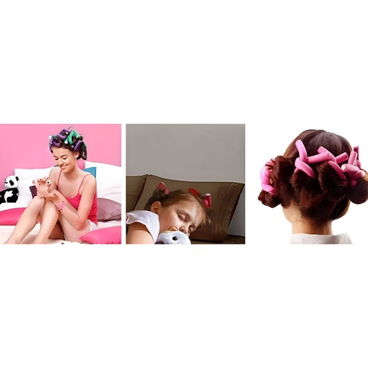 10 Pcs Spiral Twist Hair Curlers DIY Styling Flexible Curler, size :1/2  (#4)