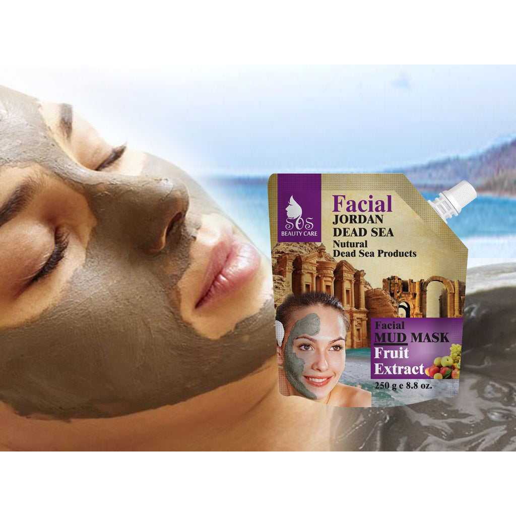 Dead Sea Facial Natural Mud Mask | Fruit Extract | 8.8 oz.