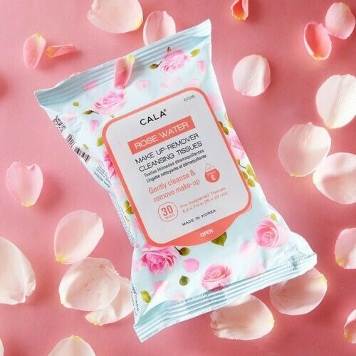 Cala Rose Water Make-Up Remover Cleansing Tissues